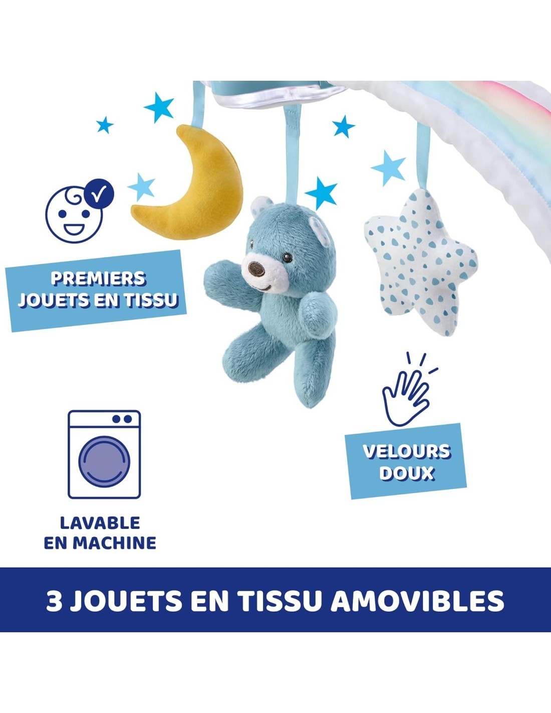 RAINBOW SKY ARCO LETTINO AZZURRO CHICCO su TreG Ingrosso