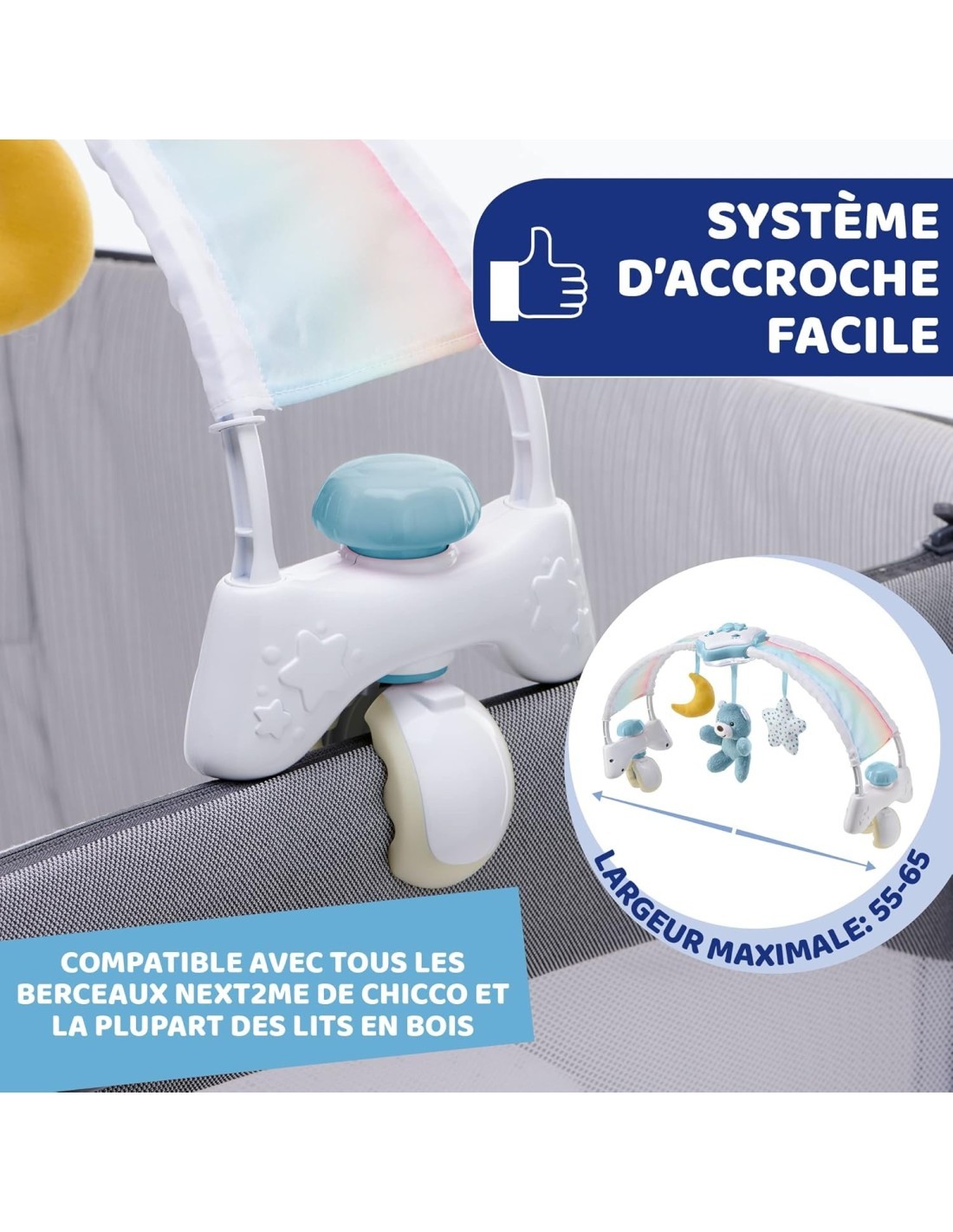 RAINBOW SKY ARCO LETTINO AZZURRO CHICCO su TreG Ingrosso