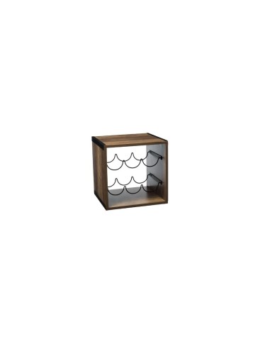 PORTABOTTIGLIE 173614 LEGNO 31X31 su TreG Ingrosso