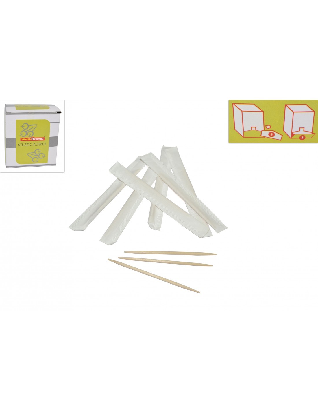 STUZZICADENTI 093603 BOX 600PZ su TreG Ingrosso