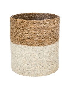 CACHEPOT D.24.5xH.24.5CM JUTA BIANCO su TreG Ingrosso 2