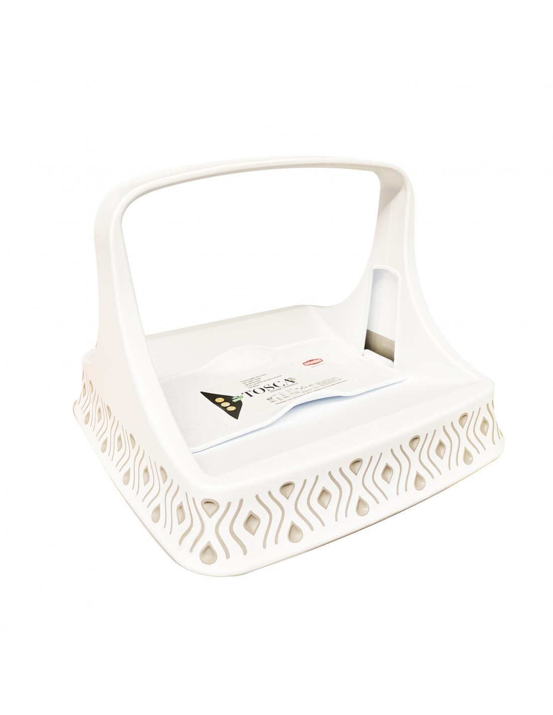 PORTATOVAGLIOLI TOSCA BIANCO/TORTORA su TreG Ingrosso