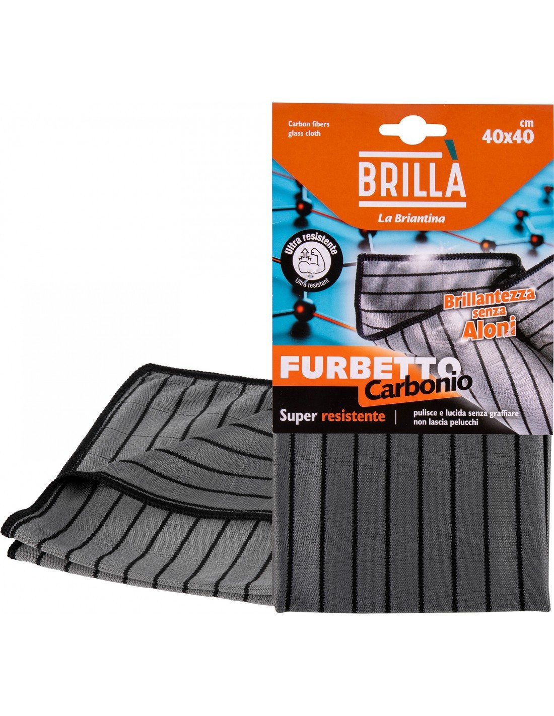 PANNO FURBETTO CARBONIO 40X40CM su TreG Ingrosso