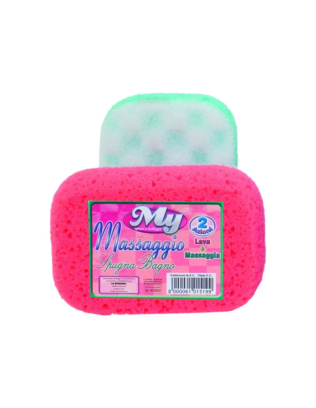 SPUGNA BAGNO MASSAGGIO OVALE LA BRIANTINA su TreG Ingrosso