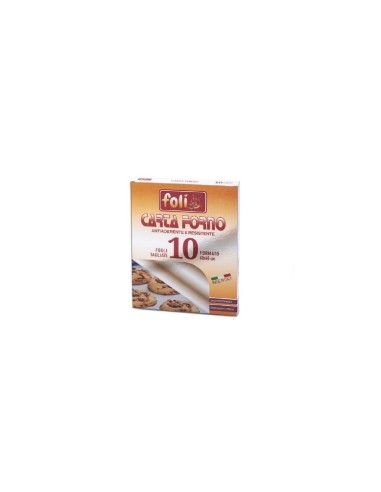 CONF 10 FOGLI CARTA FORNO 40X60CM su TreG Ingrosso