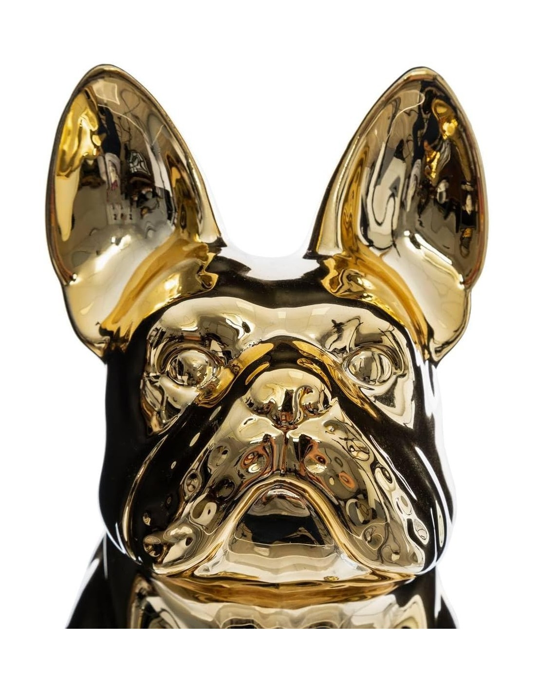 CANE BULLDOG GRES DORATO 22CM su TreG Ingrosso