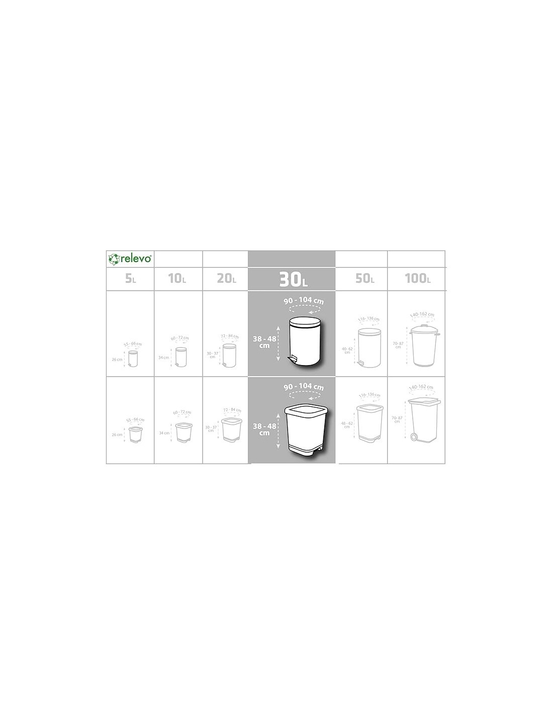 172052 U/SAC 30LT 55X60CM 15PZ su TreG Ingrosso