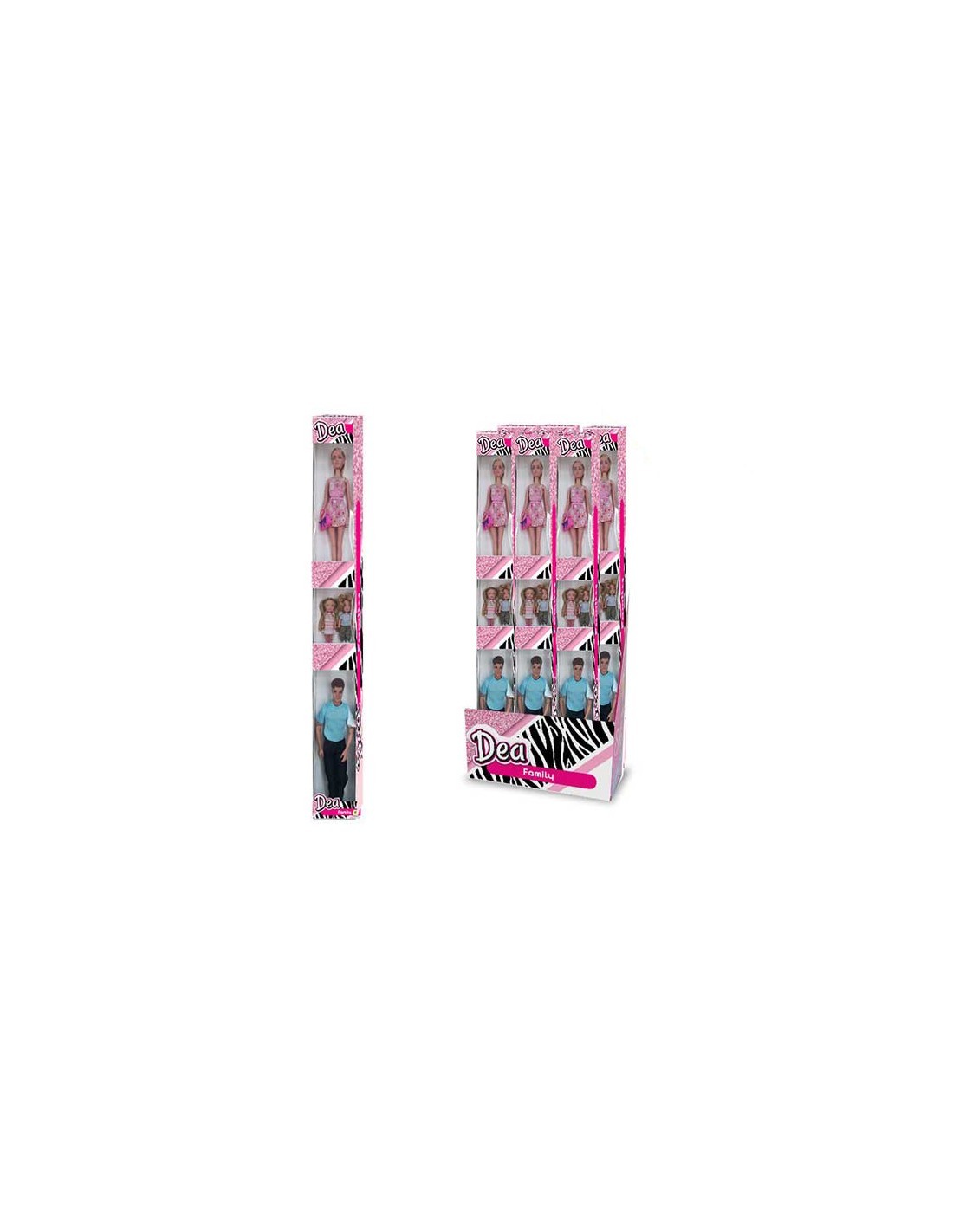 DEA 66830 CONFEZIONE 4 BAMBOLE FAMILY su TreG Ingrosso