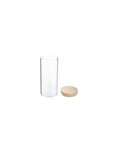 BARATTOLO ERMETICO 1,3LT VETRO/LEGNO su TreG Ingrosso 2