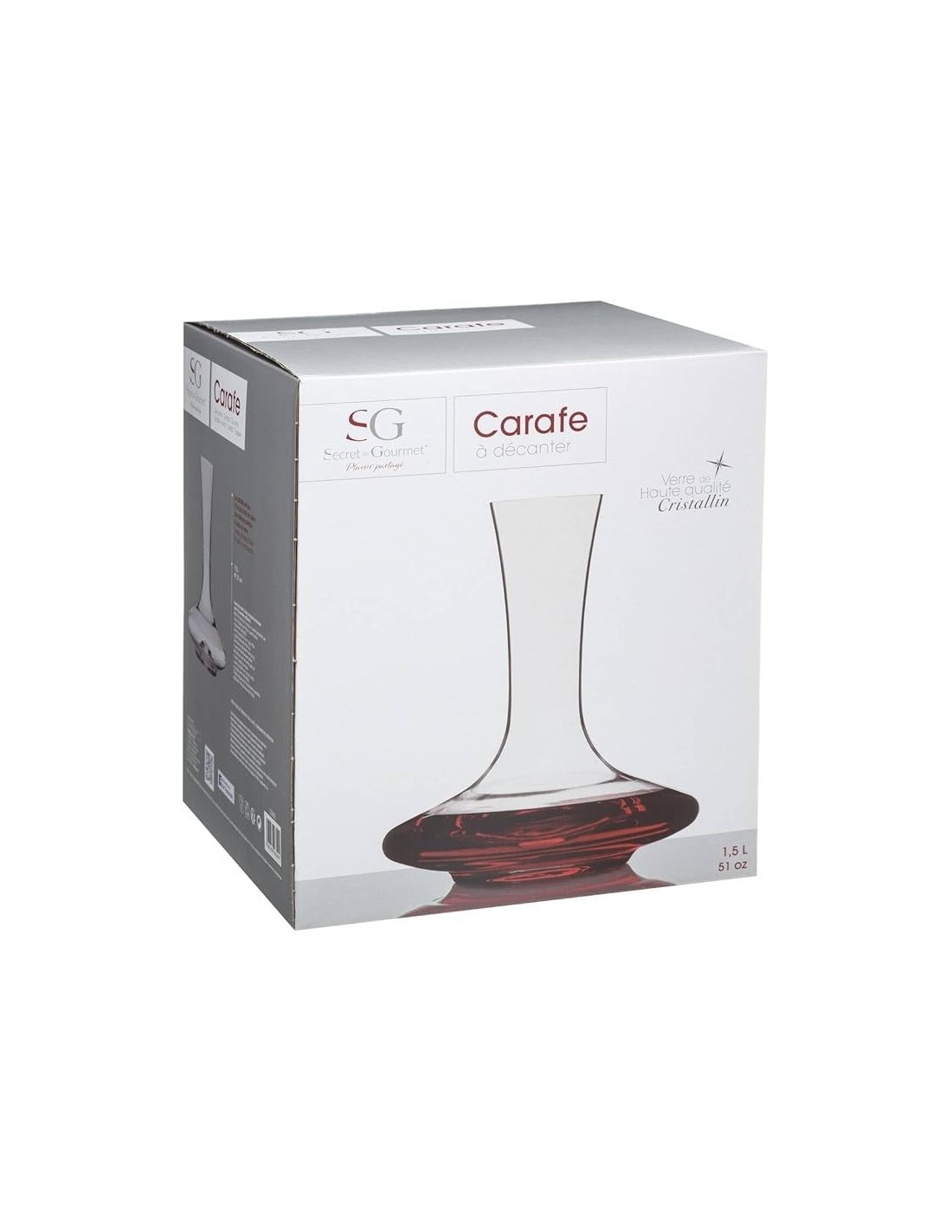 DECANTER BELCIA 1,5LT VETRO su TreG Ingrosso