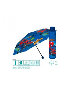 75386 OMBRELLO SPIDERMAN MINI 50CM MANUALE su TreG Ingrosso 2
