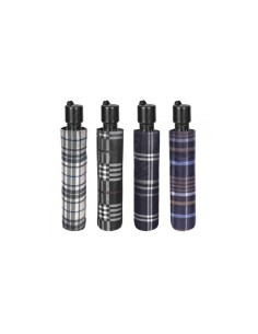 12327 OMBRELLO MINI UOMO 54CM AUTOMATICO SCOZZESE su TreG Ingrosso