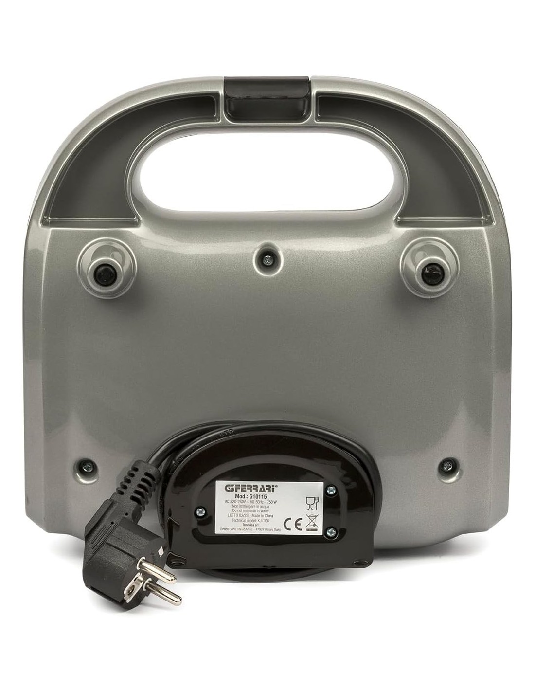 TOSTIERA G1011506 GRIGIO METAL 750W su TreG Ingrosso