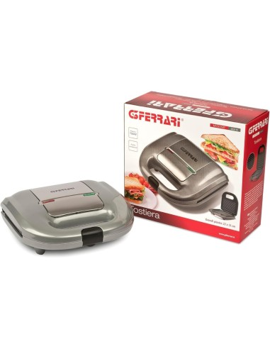 TOSTIERA G1011506 GRIGIO METAL 750W su TreG Ingrosso