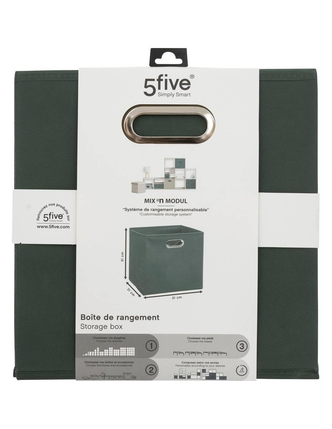 PORTAOGGETTI 31X31CM VERDE KAKI su TreG Ingrosso