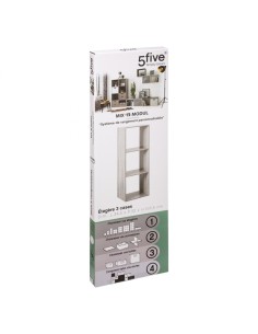 SCAFFALE GRIGIO 3 RIPIANI 34X32X100 su TreG Ingrosso