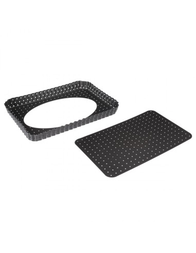 TEGLIA METALLO BASE RIMOVIBILE 31X21CM su TreG Ingrosso