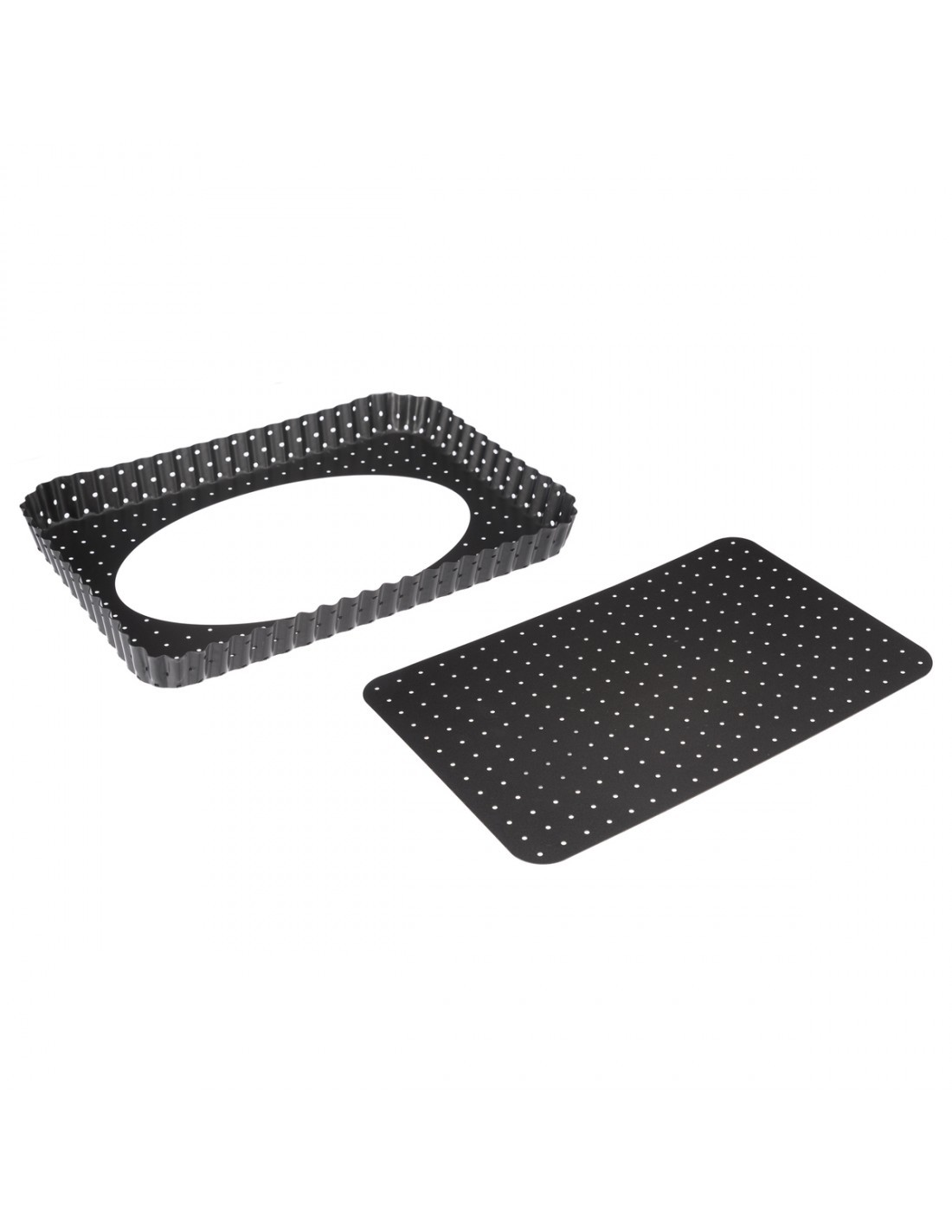 TEGLIA METALLO BASE RIMOVIBILE 31X21CM su TreG Ingrosso
