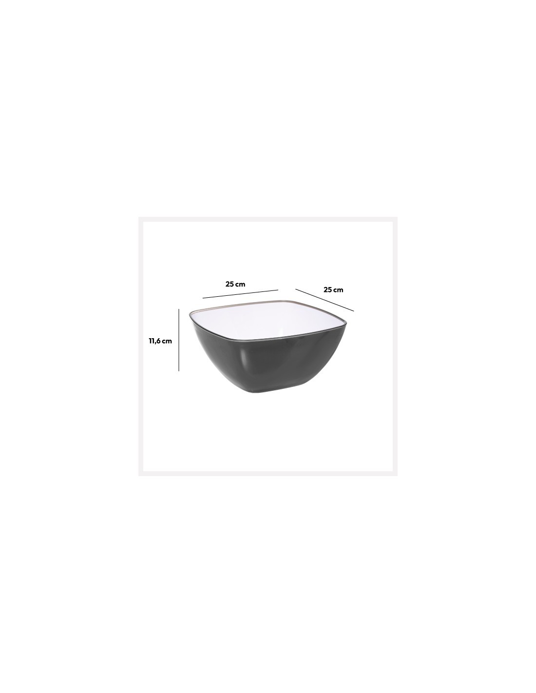 INSALATIERA 25CM GRIGIO su TreG Ingrosso