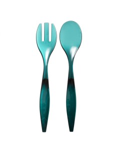 POSATE INSALATA VERDE PETROLIO su TreG Ingrosso