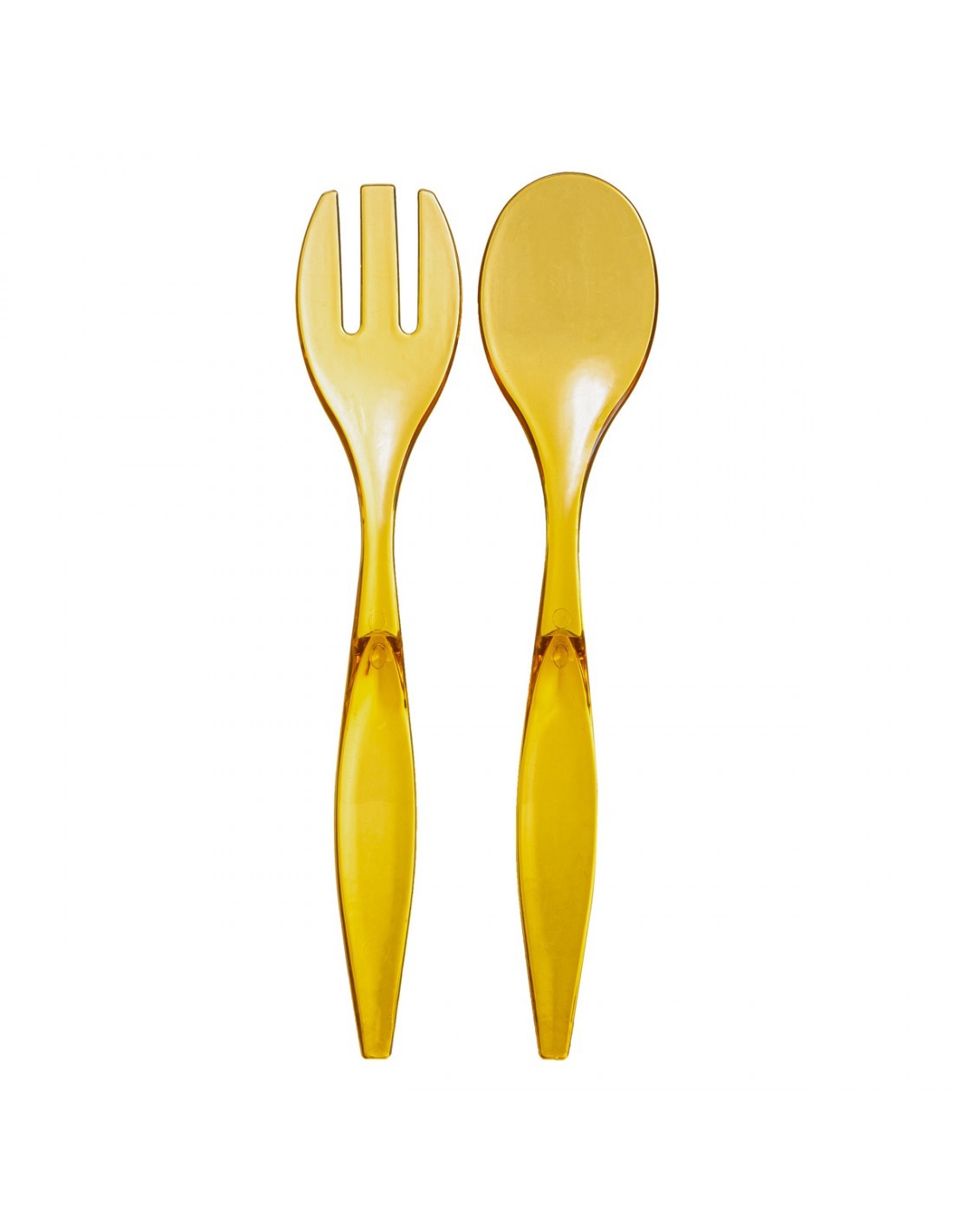 POSATE INSALATA GIALLO MOSTARDA su TreG Ingrosso
