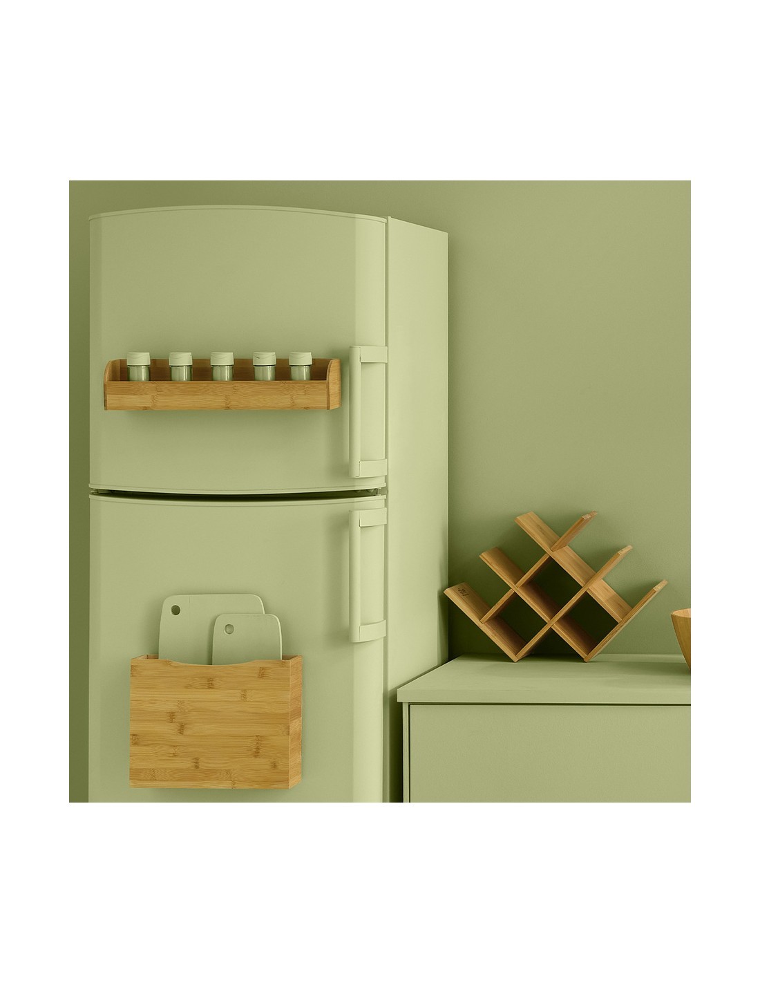 PORTABOTTIGLIE 8 POSTI BAMBOO su TreG Ingrosso