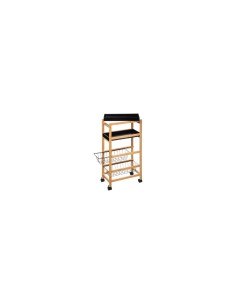 CARRELLO BAMBOO 2 CESTINI+2 VASSOI 40X22X83CM su TreG Ingrosso