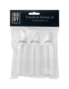 SET 3 FLACONI PLASTICA 15CM su TreG Ingrosso