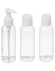 SET 3 FLACONI PLASTICA 15CM su TreG Ingrosso