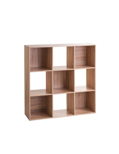 SCAFFALE 9 SCOMPARTI 100X32X100CM NATURALE su TreG Ingrosso