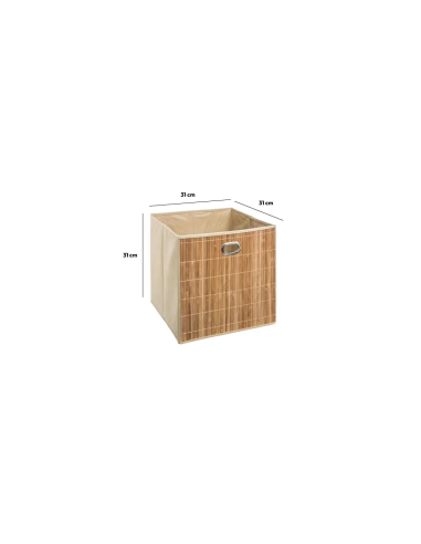PORTAOGGETTI 31X31CM BAMBOO NATURALE su TreG Ingrosso