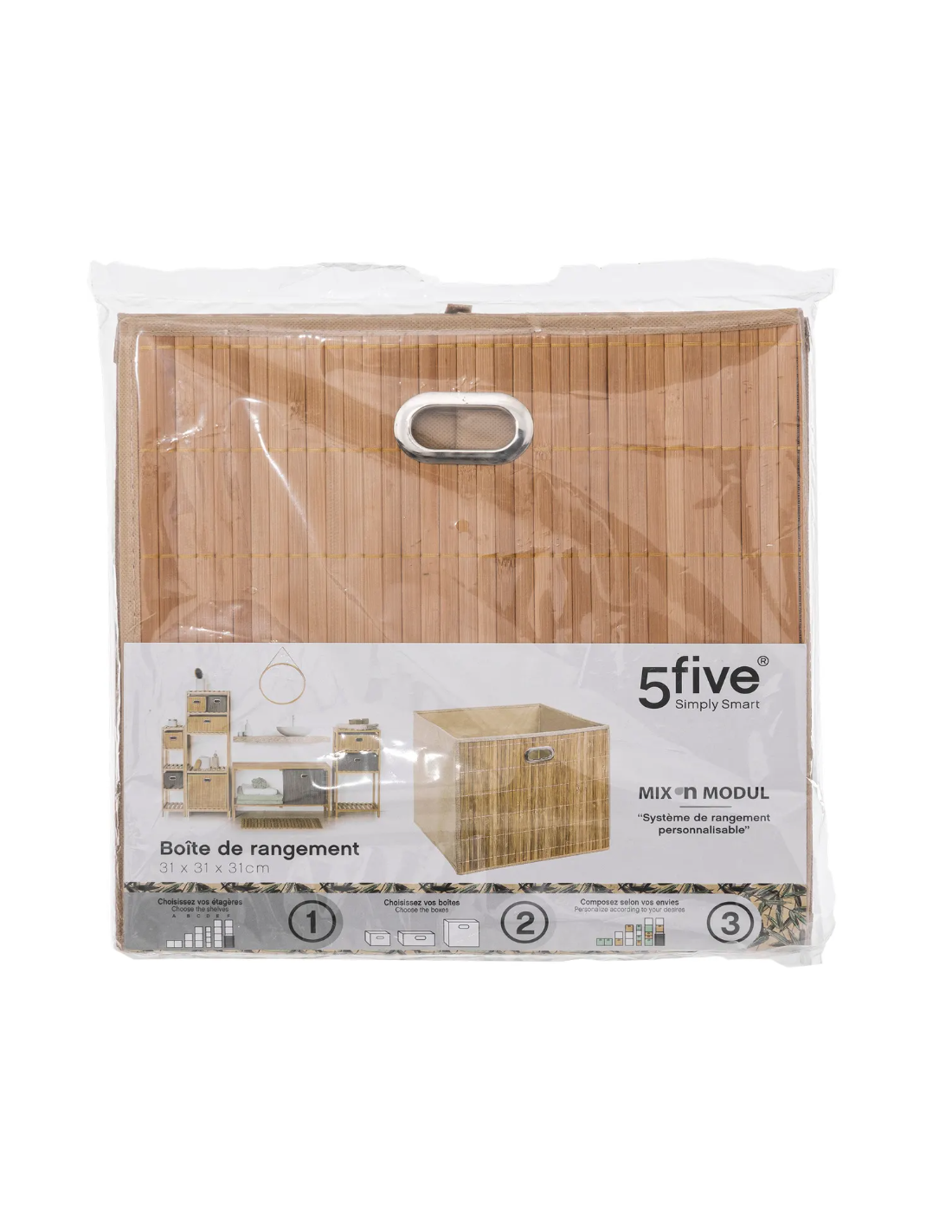 PORTAOGGETTI 31X31CM BAMBOO NATURALE su TreG Ingrosso