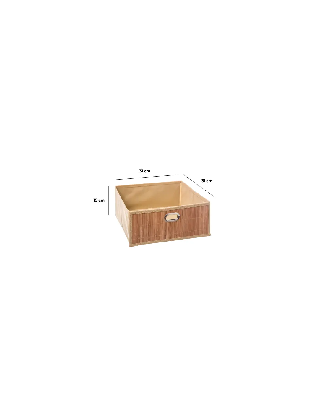 PORTAOGGETTI 31X15CM BAMBOO NATURALE su TreG Ingrosso