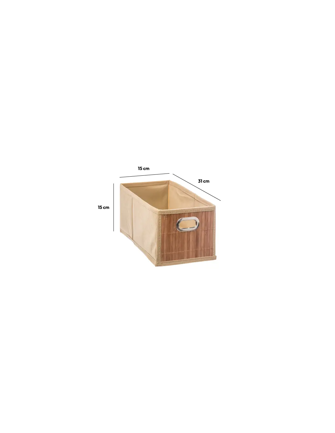 PORTAOGGETTI 15X31CM BAMBOO NATURALE su TreG Ingrosso