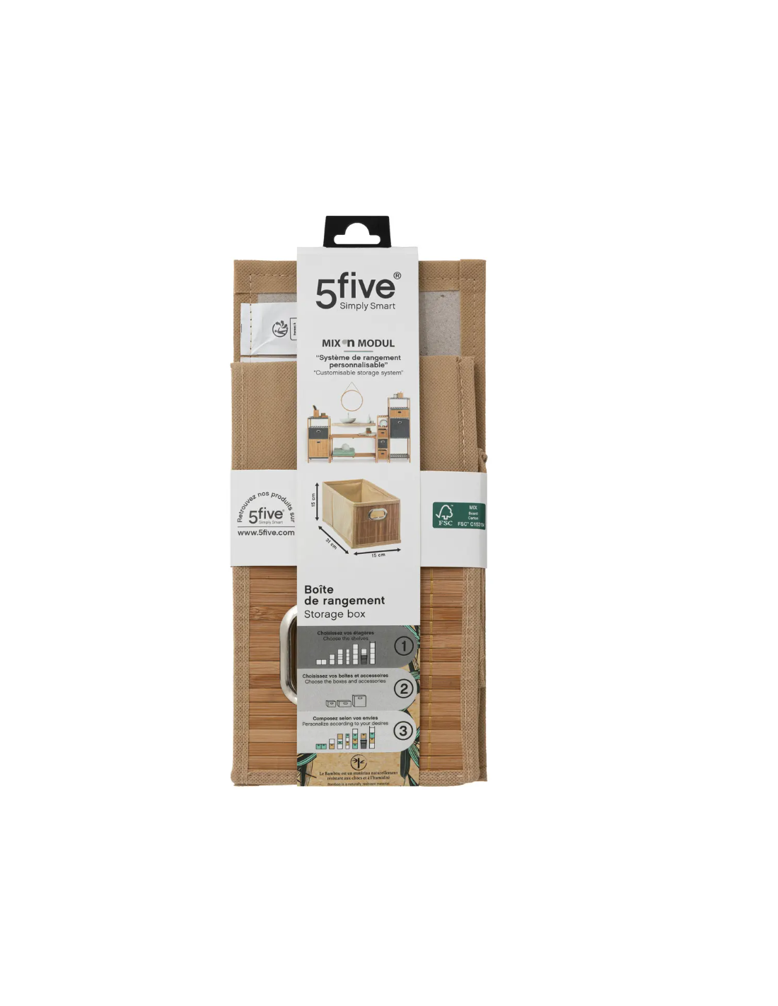 PORTAOGGETTI 15X31CM BAMBOO NATURALE su TreG Ingrosso
