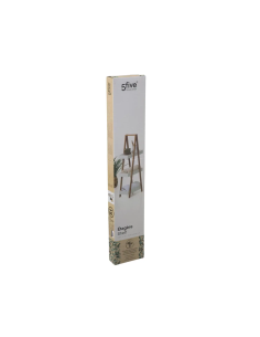 MENSOLA BAGNO 3 RIPIANI BAMBOO BIANCO 30X18X82CM su TreG Ingrosso