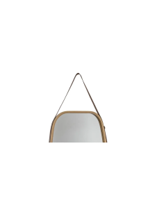 SPECCHIO C/APPENDINO VETRO/BAMBOO 43X77CM su TreG Ingrosso