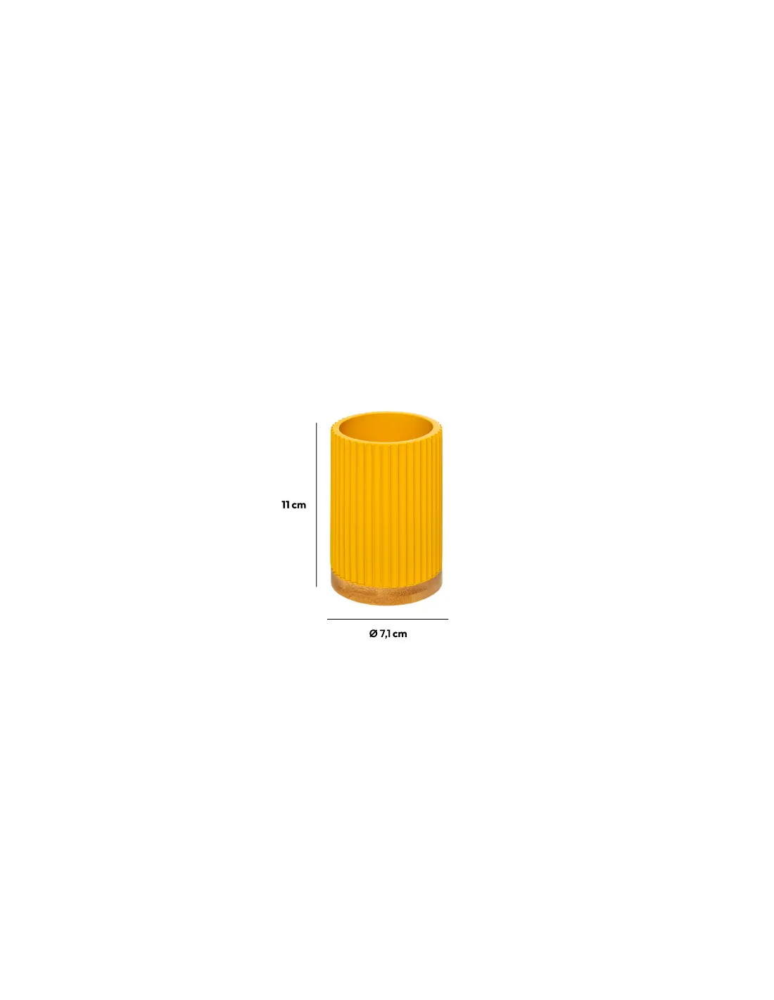 PORTASPAZZOLINI 11CM GIALLO su TreG Ingrosso