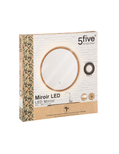 SPECCHIO BAMBOO/VETRO D57CM su TreG Ingrosso