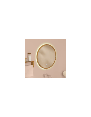 SPECCHIO BAMBOO/VETRO D57CM su TreG Ingrosso