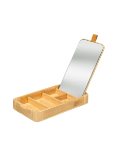 PORTAGIOIE BAMBOO C/SPECCHIO 24X3X14CM su TreG Ingrosso
