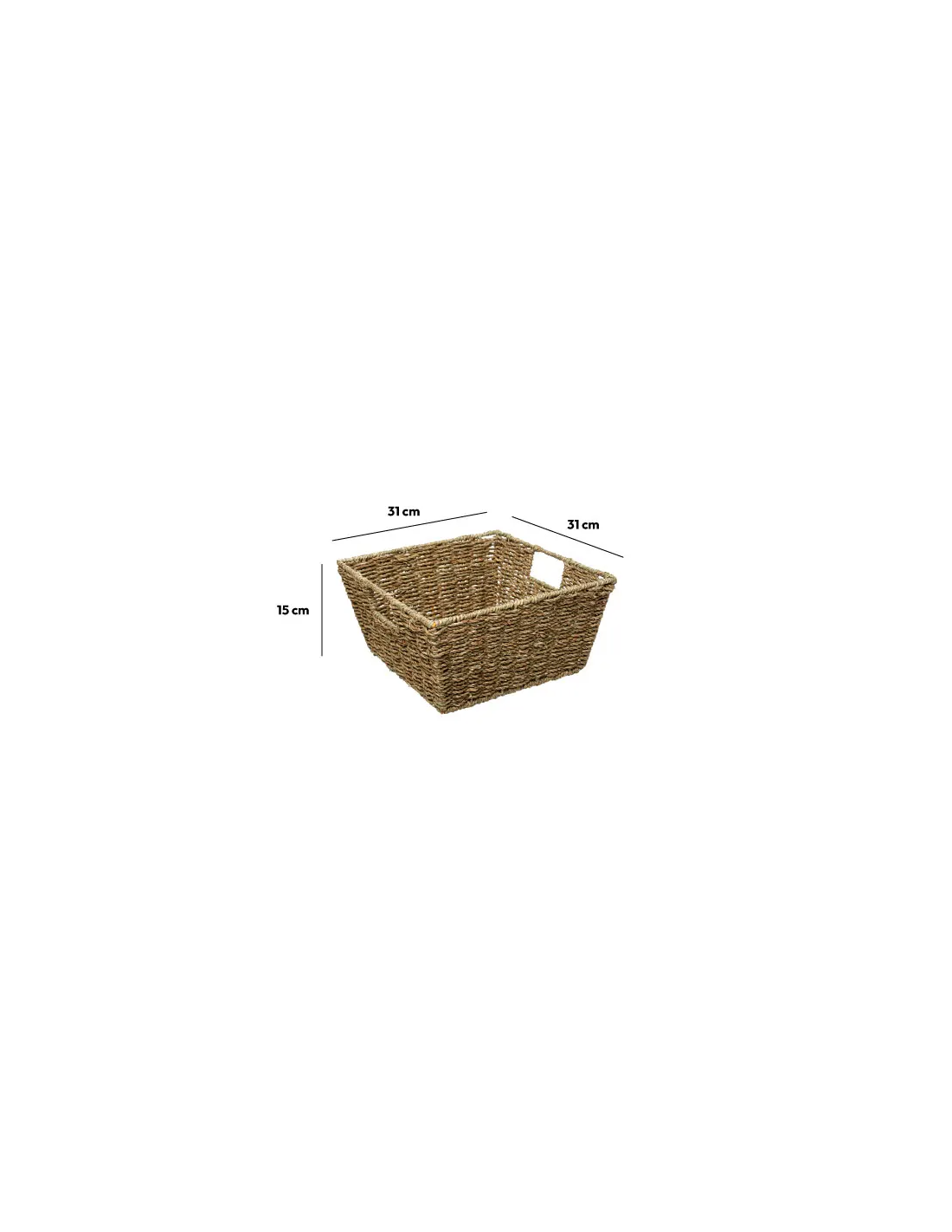 CESTA PORTAOGGETTI VIMINI 31X15CM su TreG Ingrosso