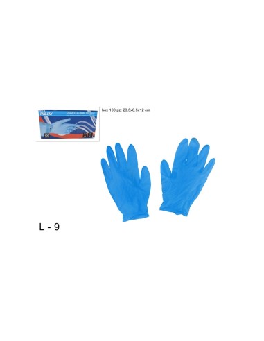 CONF 100 GUANTI 77028 NITRILE TG L su TreG Ingrosso