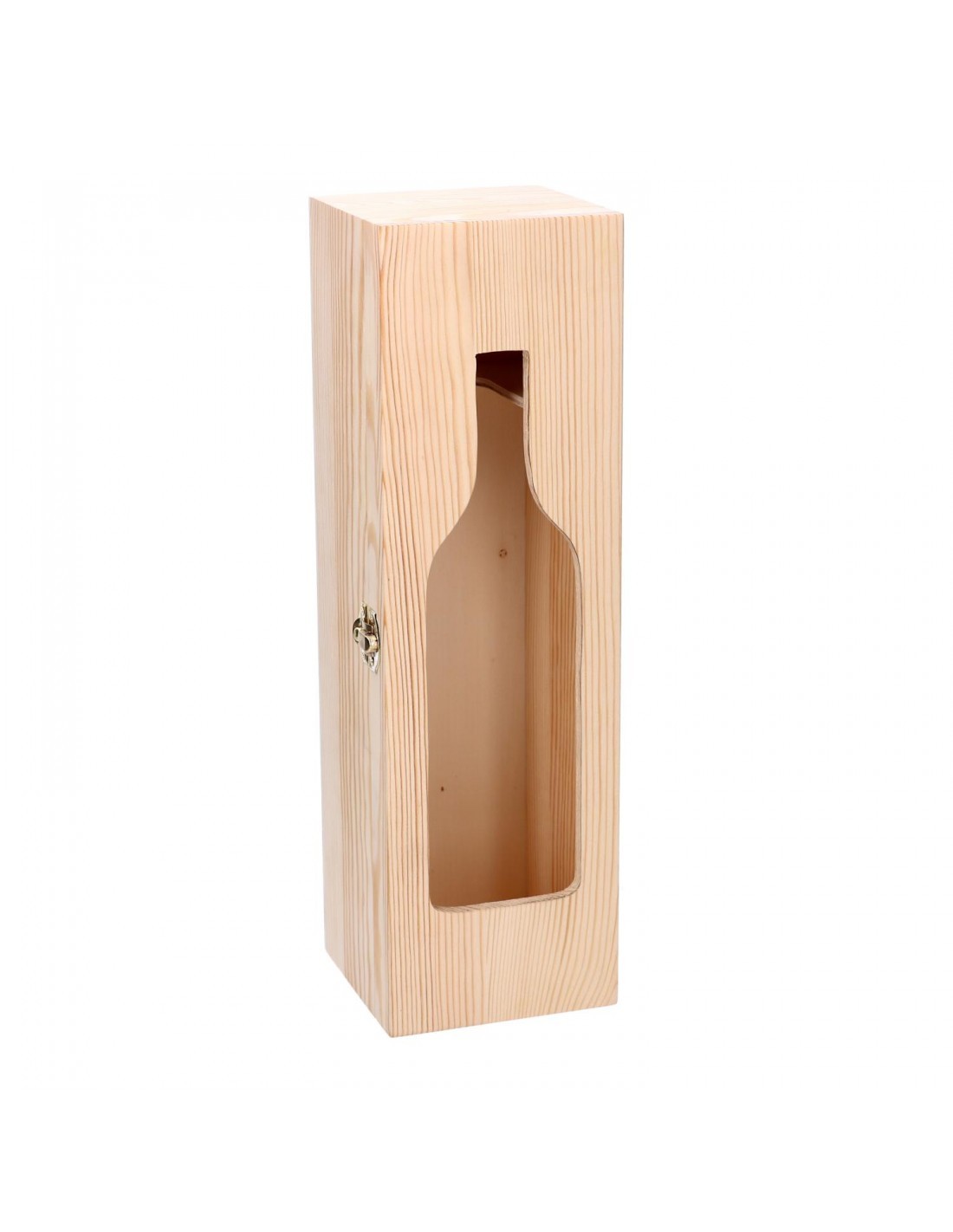 PORTABOTTIGLIE LEGNO 1P CON ESPOSITORE 36X11X11CM su TreG Ingrosso