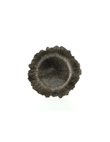 SOTTOPIATTO 130573 NERO/ORO 32CM PVC