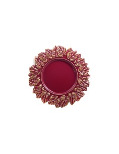 SOTTOPIATTO 130854 BURGUNDY/ORO 35CM(160)