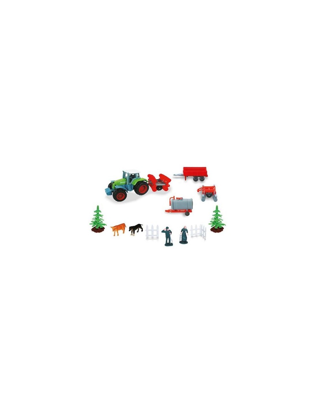 SET FATTORIA 58017 TRATTORE CON ACCESSORI su TreG Ingrosso