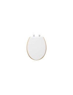 SEDILE WC LEGNO C/COP BIANCO 36X47CM su TreG Ingrosso