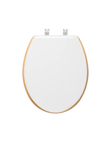 SEDILE WC LEGNO C/COP BIANCO 36X47CM su TreG Ingrosso