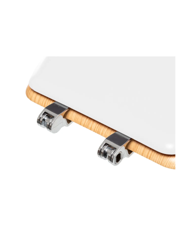 SEDILE WC LEGNO C/COP BIANCO 36X47CM su TreG Ingrosso